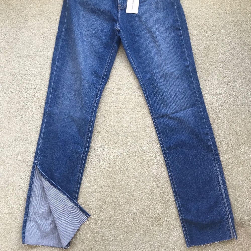 NWT Just Black Denim 28 slit Dolls Kill